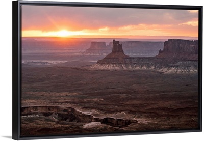 Nightfall over the White Rim Trail, Canyonlands National Park, Utah