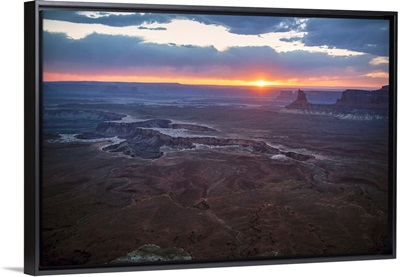 Nightfall over the White Rim Trail, Canyonlands National Park, Utah