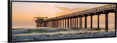 Panoramic Ellen Browning Scripps Memorial Pier, San Diego, California