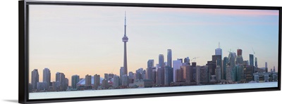 Panoramic Toronto City Skyline with CN Tower