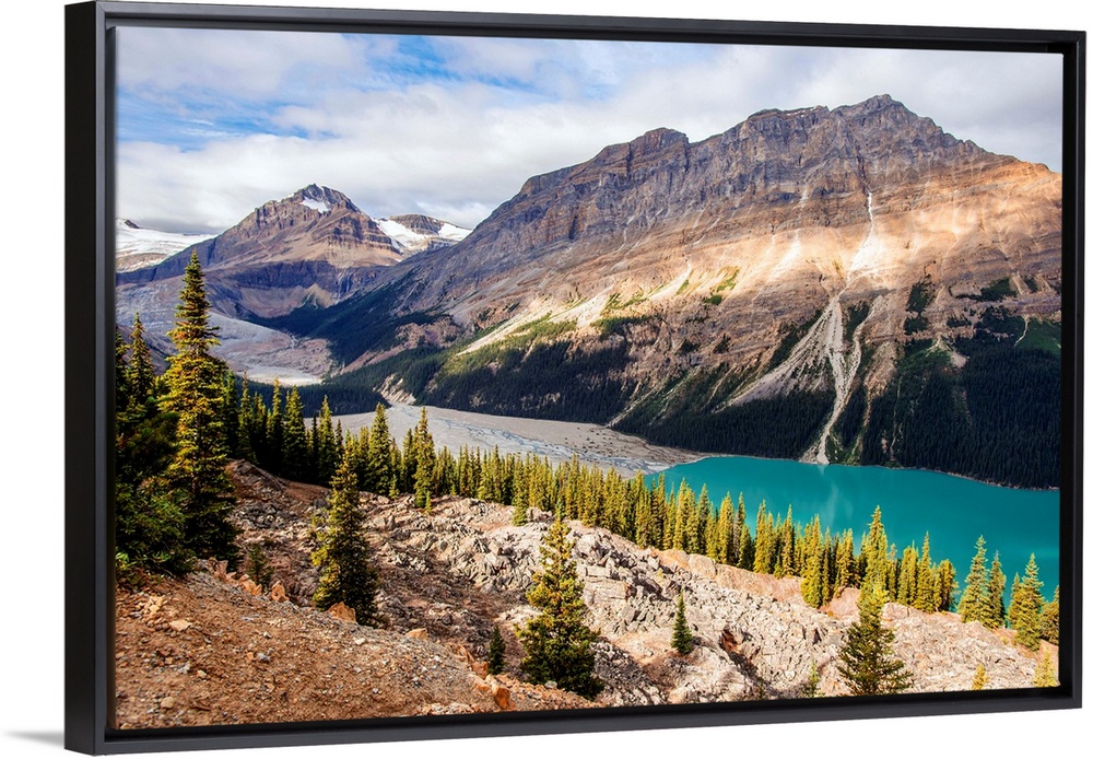 Peyto Lake and Caldron Peak in Banff National Park, Alberta, Canada.