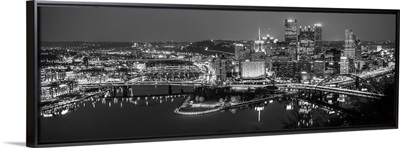 Pittsburgh City Skyline at Night