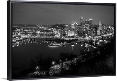 Pittsburgh City Skyline at Night