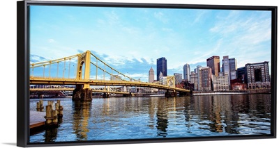 Pittsburgh City Skyline with Andy Warhol Bridge