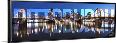 Pittsburgh Skyline, Transparent Overlay