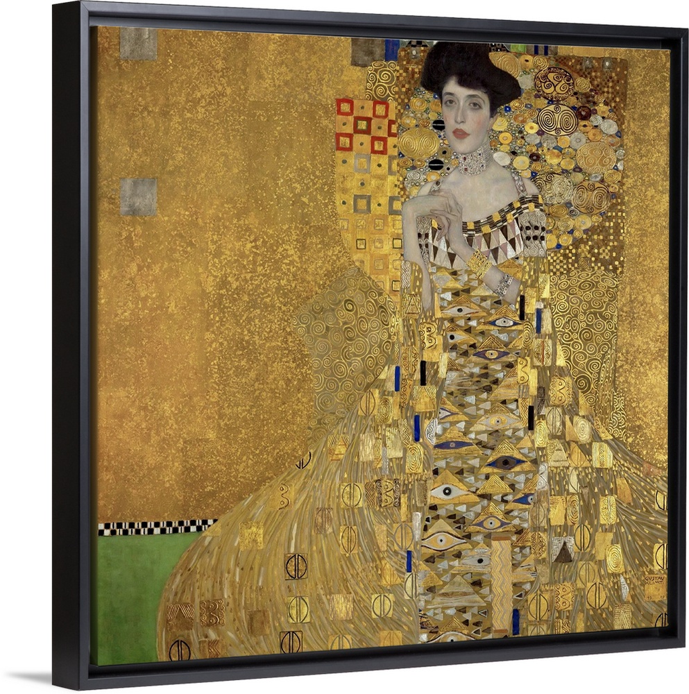 Gustav Klimt's Portrait of Adele Bloch-Bauer I (1907) famous painting.