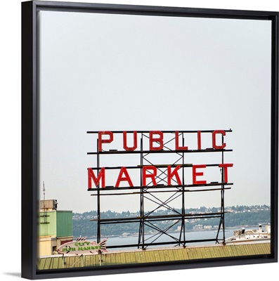 Public Market Sign, Pike Place Market, Seattle, WA