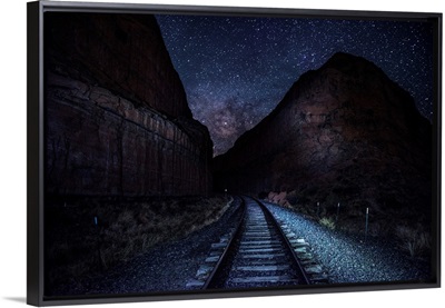 Railroad Tracks Near Arches National Park, Utah