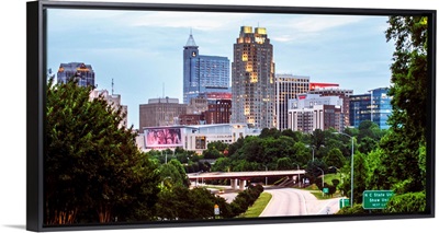 Raleigh Skyline at Dusk, North Carolina