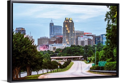 Raleigh Skyline at Dusk, North Carolina