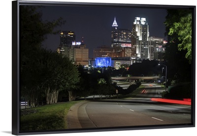 Raleigh Skyline at Night, North Carolina