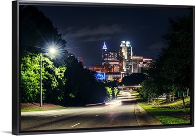 Raleigh Skyline at Night, North Carolina