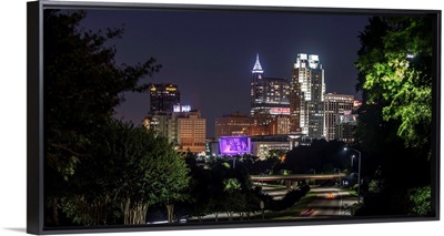 Raleigh Skyline at Night, North Carolina