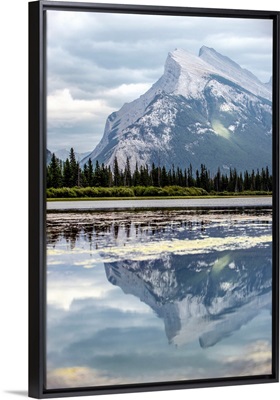 Reflection Of Mount Rundle On Vermilion Lakes, Banff National Park, Alberta, Canada