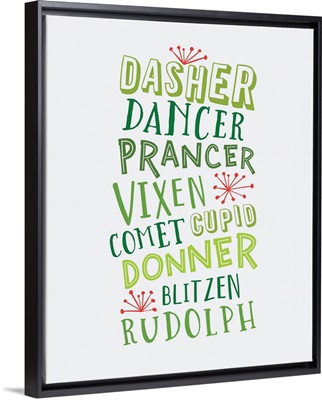 Reindeer Names - Green