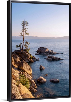 Rocky Shore, Lake Tahoe, California And Nevada