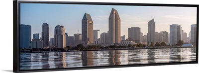 San Diego, California Skyline from Water - Panoramic