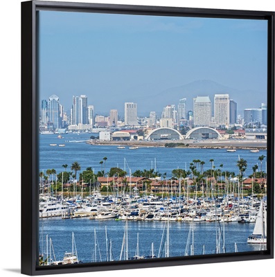 San Diego Skyline and Marina, California - Square