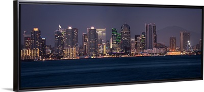 Skyline at Night, San Diego, California