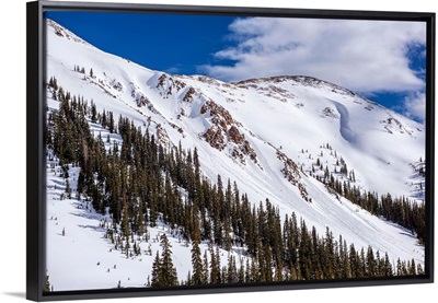 Snowy Mountainside in Colorado