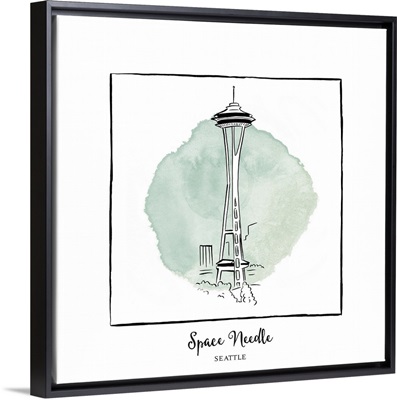 Space Needle - Brushstroke Buildings