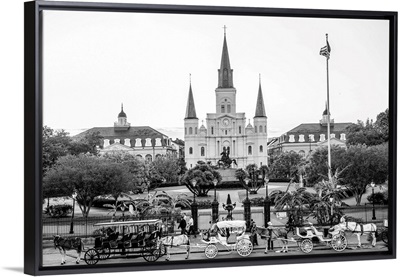 St. Louis Cathedral and Jackson Square, New Orleans, Louisiana