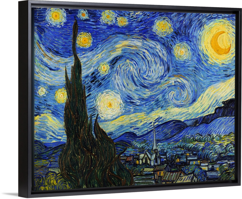 The Starry Night (1889) by Vincent Van Gogh.