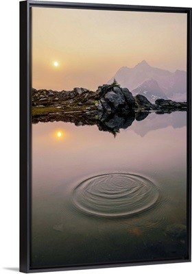 Sunrise And Tranquility With View Of Mount Shuksan, Mount Baker Wilderness, Washington