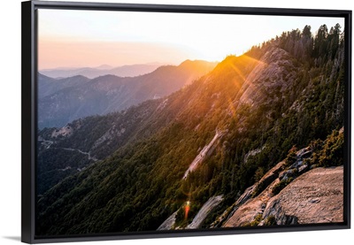 Sunset At Moro Rock Trail, Sequoia National Park, California