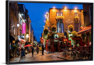 Temple Bar, Dublin, Ireland at Night