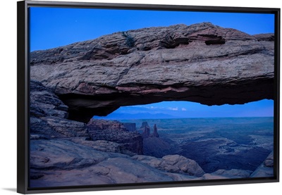 The Mesa Arch at night, Canyonlands National Park, Utah