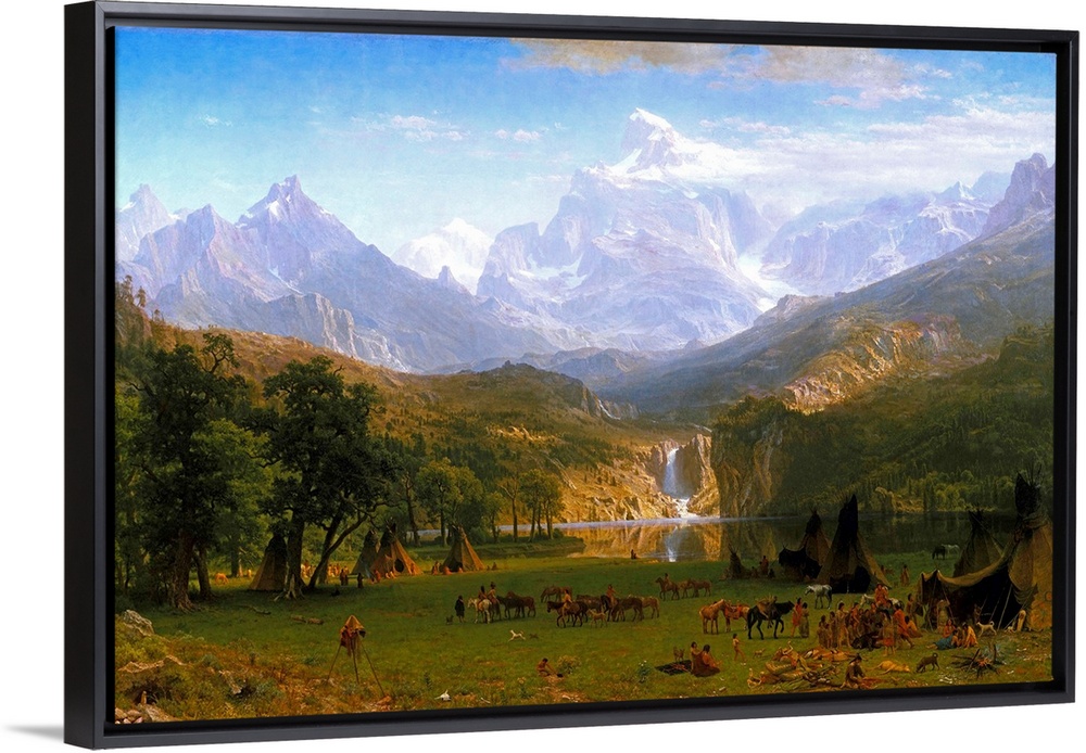 This painting is the major work that resulted from the artist's first trip to the West. His intention to create panoramic ...