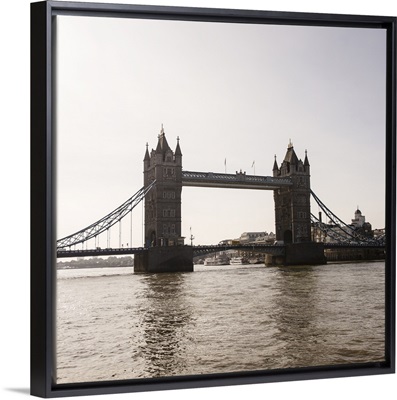 Tower Bridge Over River Thames, London, England, UK - Square