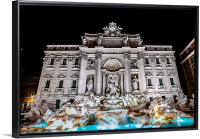 Trevi Fountain at Night, Rome, Italy, Europe
