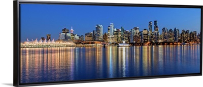 Vancouver, BC, Canada Skyline at Dusk