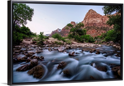 Virgin River, Bridge Mountain Peak, Zion National Park, Utah
