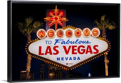Welcome to Fabulous Las Vegas Nevada Sign at Night