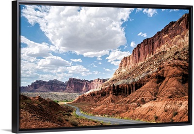 Winding Road At Capitol Reef National Park, Utah