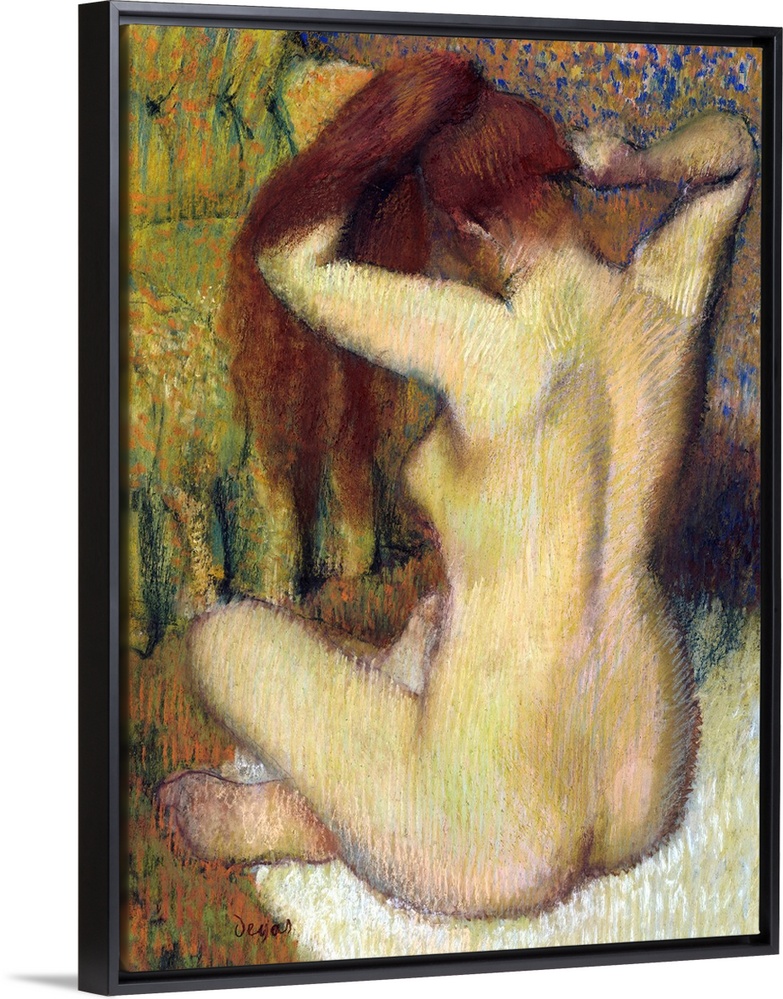 This is the second of two variants of a composition that Degas created about 1885 (State Hermitage Museum, St. Petersburg)...