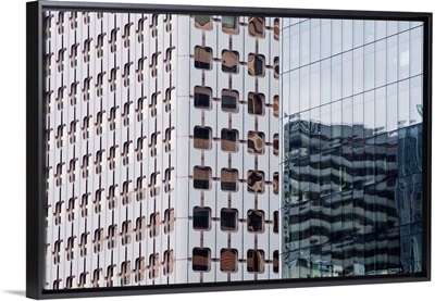 Abstract of buildings in the La Defense district, Paris, France, Europe