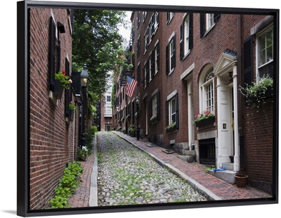 Acorn Street, Beacon Hill, Boston, Massachusetts