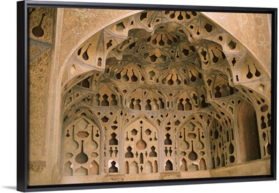 Acoustic music room, Ali Qapu Palace, Isfahan, Iran, Middle East