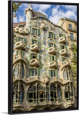 Casa Batllo, Modernism Design By Antoni Gaudi, Old Town, Barcelona, Catalonia, Spain