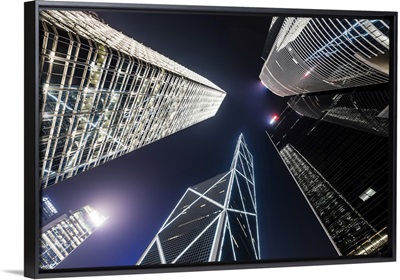 Exterior Of Bank Of China Building, Central, Hong Kong Island, China