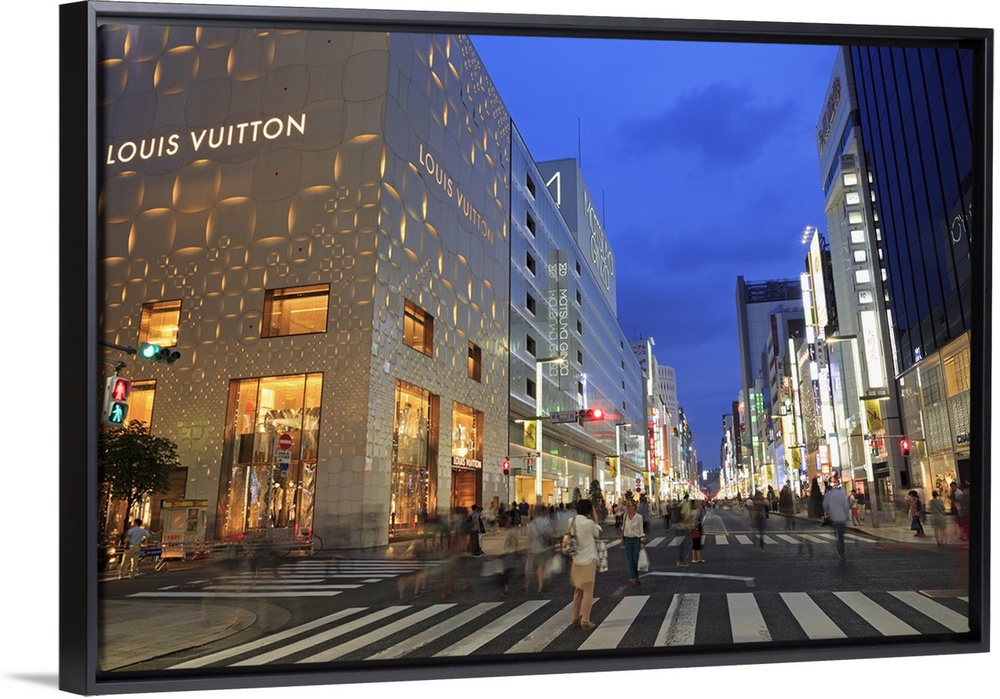Ginza Shopping District, Tokyo, Japan Wall Art, Canvas Prints, Framed  Prints, Wall Peels
