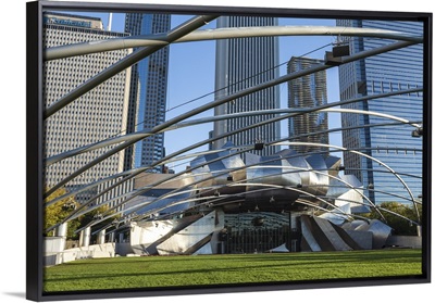 Jay Pritzker Pavilion designed by Frank Gehry, Millennium Park, Chicago, Illinois