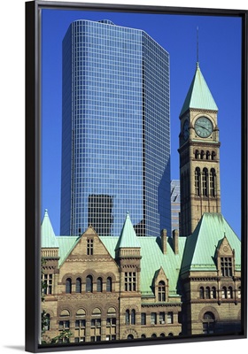 Old City Hall and modern skyscraper, Toronto, Ontario, Canada, North America