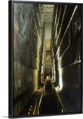 The Grand Gallery inside the Great Pyramid of Khufu, Giza, Egypt, Africa