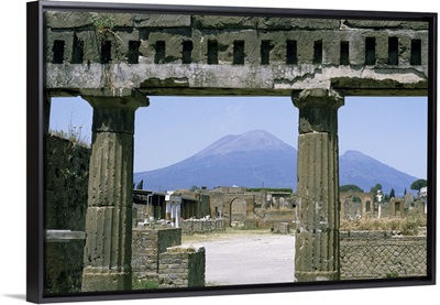 Versuvius Volcano seen from Pompeii, Pompeii, Campania, Italy