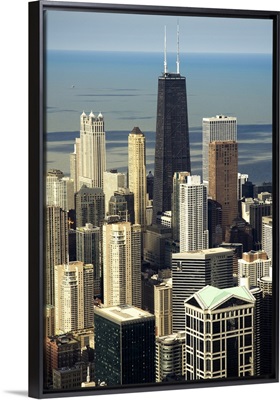 View of Chicago from the Sears Tower Sky Deck, Chicago, Illinois